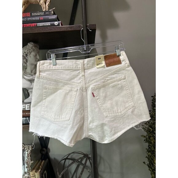 Levi’s Strauss 501 Original Fit High Rise The Clean Finish-White Size 29 - Picture 5 of 8